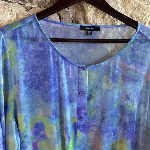 NWT button front blouse - Sz XL - Picture 3 of 5